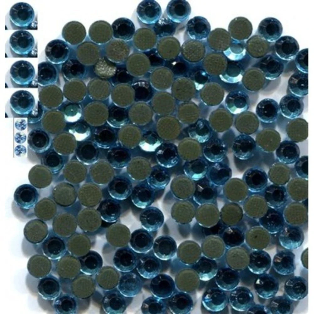 Rhinestones 16ss 4mm  Aqua Marine Hot Fix  iron on   2 Gross  288 Pieces